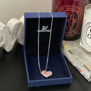 Swarovski pink heart pendant
